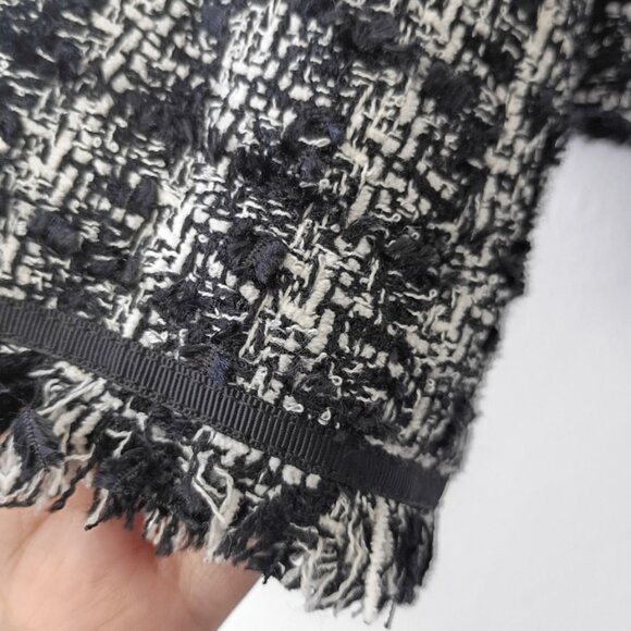 MOD'LAND PARIS Women's Black & White Elegant Tweed Blazer Size FR 38 US 6 - Picture 11 of 11